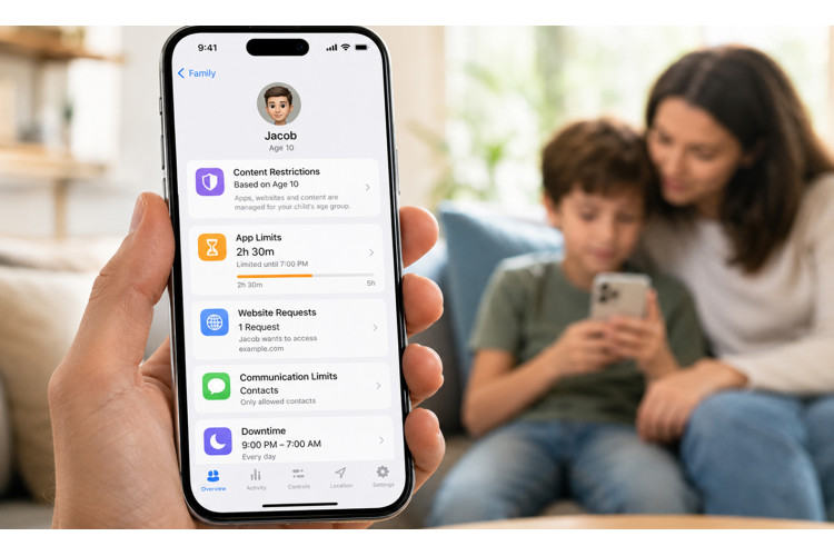 iPhone поможет родителям контролировать смартфон ребенка без сложных настроек