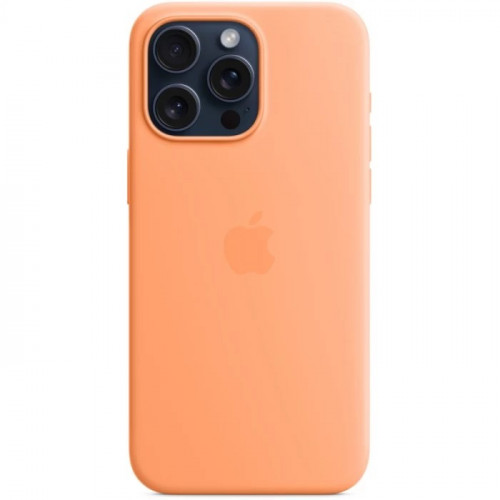 Чехол MagSafe для iPhone 15 Pro Max, orange sorbet