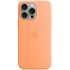 Чехол MagSafe для iPhone 15 Pro Max, orange sorbet