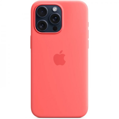 Чехол MagSafe для iPhone 15 Pro, силикон, guava