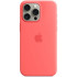 Чехол MagSafe для iPhone 15 Pro, силикон, guava