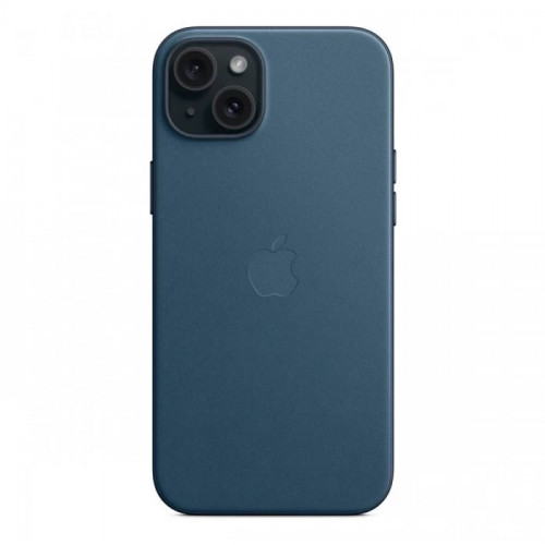 Чехол MagSafe FineWoven для iPhone 15 Plus, pacific blue