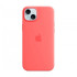 Чехол MagSafe для iPhone 15 Plus, силикон, guava