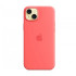 Чехол MagSafe для iPhone 15 Plus, силикон, guava