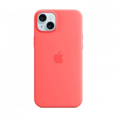 Чехол MagSafe для iPhone 15 Plus, силикон, guava
