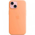 Чехол MagSafe для iPhone 15 Plus, orange sorbet