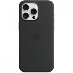 Чехол для iPhone 15 Pro, силикон, черный