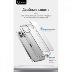 Чехол Gurdini Alba для iPhone 15 Pro Max, прозрачный