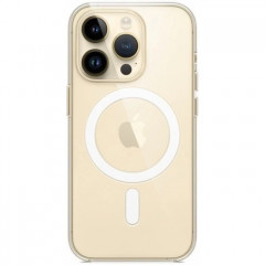 Прозрачный силиконовый чехол MagSafe для iPhone 14 Pro Max