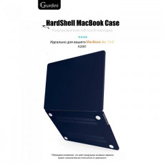 Чехол накладка Gurdini для Macbook Air M2 2022 «темно-синий»