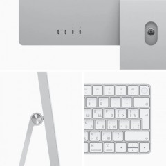 Моноблок Apple iMac 24" Retina 4,5K, (M1 8C CPU, 7C GPU), 8 ГБ, 256 ГБ SSD (MGTF3, Global) серебристый