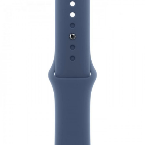 Смарт-часы Apple Watch SE (2024) 44 мм, Aluminium Case серебристый, ремешок Sport Band Denim S/M