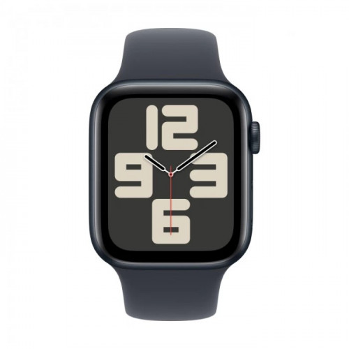 Смарт-часы Apple Watch SE (2024) 44 мм, Aluminium Case Midnight, ремешок Sport Band Midnight M/L