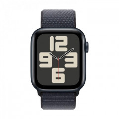 Apple Watch SE (2024) 44 мм, Aluminium Case Midnight, ремешок Sport Loop Midnight
