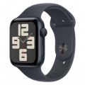 Apple Watch SE (2024) 40 мм, Aluminium Case, ремешок Sport Band Midnight S/M