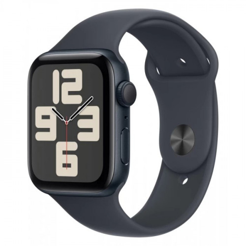 Смарт-часы Apple Watch SE (2024) 40 мм, Aluminium Case Midnight, ремешок Sport Band Midnight S/M