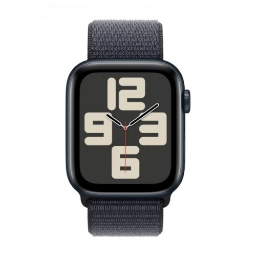 Смарт-часы Apple Watch SE (2024) 40 мм, Aluminium Case Midnight, ремешок Sport Loop Midnight