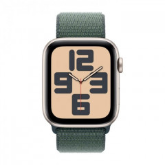 Apple Watch SE (2024) 40 мм, Aluminium Case, ремешок Sport Loop Lake Green
