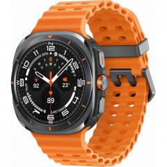 Samsung Galaxy Watch Ultra 47мм LTE, черный титан/оранжевый