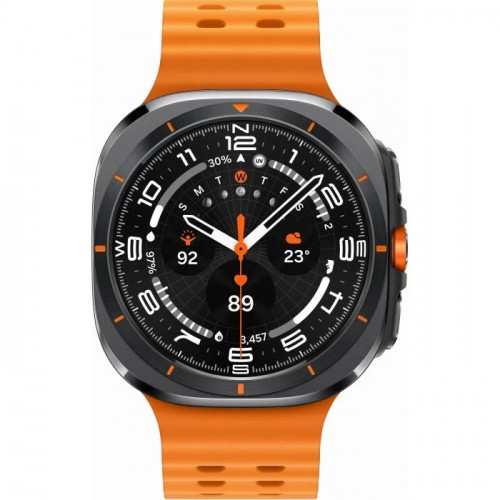 Samsung Galaxy Watch Ultra 47мм LTE, черный титан/оранжевый