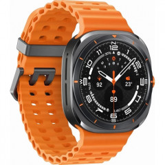 Samsung Galaxy Watch Ultra 47мм LTE, черный титан/оранжевый