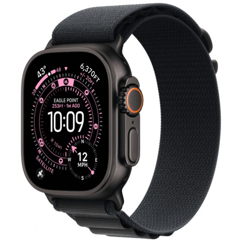Смарт-часы Apple Watch Ultra 3, 49 мм, Black Titanium, ремешок Alpine чёрный M