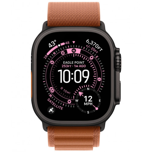 Смарт-часы Apple Watch Ultra 3, 49 мм, Black Titanium, ремешок Alpine терракотовый L