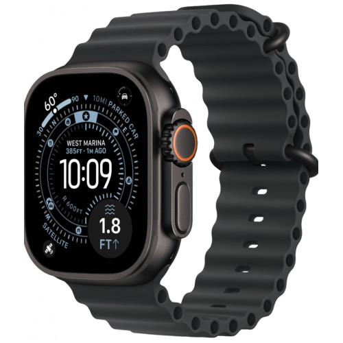Смарт-часы Apple Watch Ultra 3, 49 мм, корпус Black Titanium, ремешок Ocean чёрный