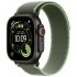 Смарт-часы Apple Watch Ultra 3, 49 мм, корпус Black Titanium, ремешок Trail зелёный/неон S/M