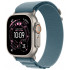 Смарт-часы Apple Watch Ultra 3, 49 мм, корпус Natural Titanium, ремешок Alpine голубой M