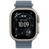 Смарт-часы Apple Watch Ultra 3, 49 мм, Natural Titanium, ремешок Ocean якорный синий