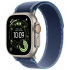 Смарт-часы Apple Watch Ultra 3, 49 мм, корпус Natural Titanium, ремешок Trail синий S/M
