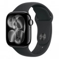 Apple Watch Series 11, 46 мм, Jet Black Aluminum, ремешок Sport Band Black M/L