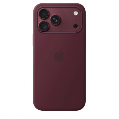 Чехол Apple Silicone Case with MagSafe для iPhone 18 Pro Burgundy (MK8U4)