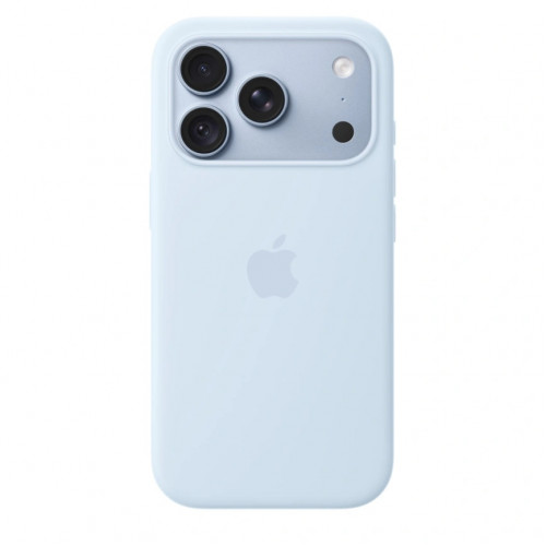 Чехол Apple Silicone Case with MagSafe для iPhone 18 Pro Crisp Blue (MK8W4)