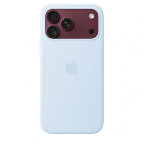 Чехол Apple Silicone Case with MagSafe для iPhone 18 Pro Crisp Blue (MK8W4)