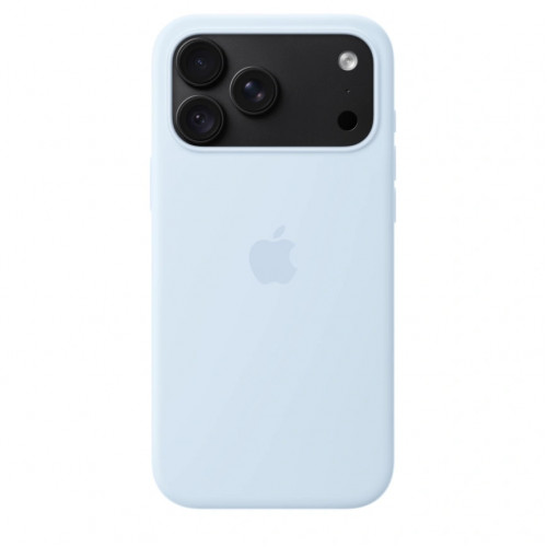 Чехол Apple Silicone Case with MagSafe для iPhone 18 Pro Crisp Blue (MK8W4)