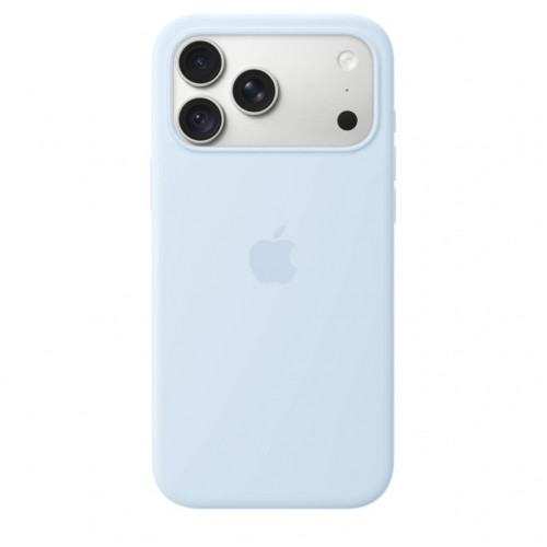 Чехол Apple Silicone Case with MagSafe для iPhone 18 Pro Crisp Blue (MK8W4)