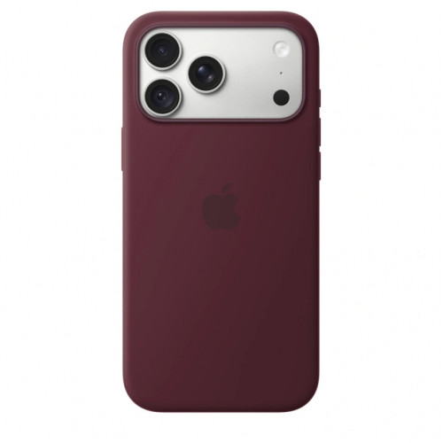 Чехол Apple Silicone Case with MagSafe для iPhone 18 Pro Max Burgundy (MK914)