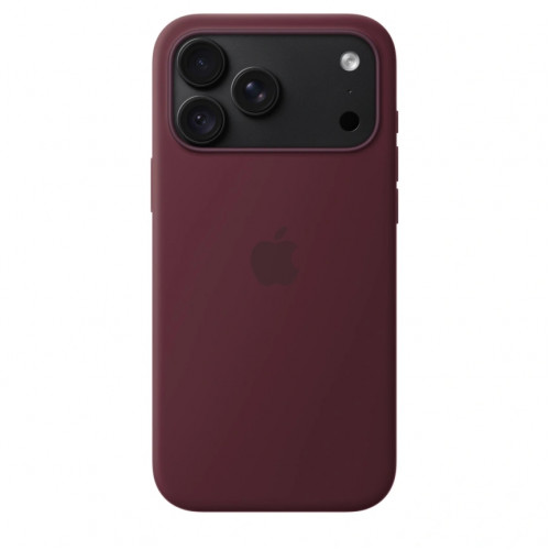 Чехол Apple Silicone Case with MagSafe для iPhone 18 Pro Max Burgundy (MK914)