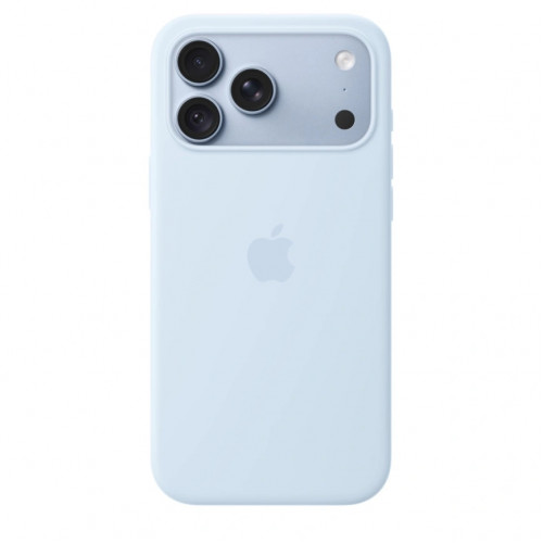 Чехол Apple Silicone Case with MagSafe для iPhone 18 Pro Max Crisp Blue (MK934)
