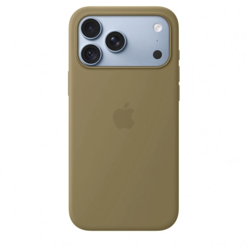Чехол Apple Silicone Case with MagSafe для iPhone 18 Pro Max Olive (MK924)