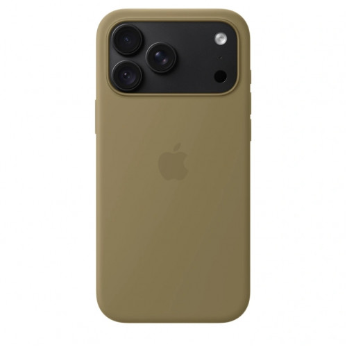 Чехол Apple Silicone Case with MagSafe для iPhone 18 Pro Olive (MK8V4)