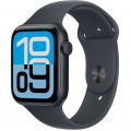 Apple Watch SE (2025) 40 мм, Midnight Aluminum Midnight ремешок Sport Band S/M