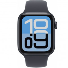 Apple Watch SE (2025) 40 мм, Midnight Aluminum Midnight ремешок Sport Band S/M