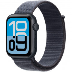 Apple Watch SE (2025) 44 мм, Midnight Aluminum Case with Anchor Blue Sport Loop