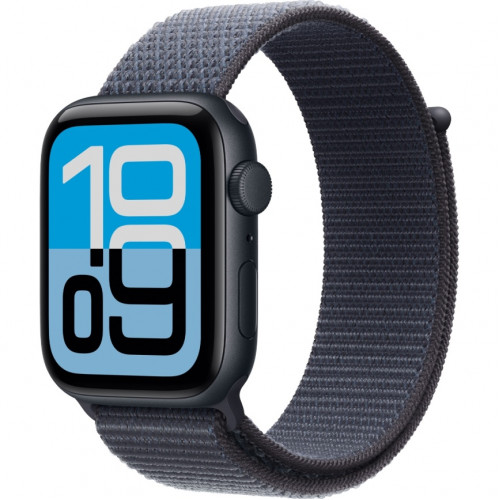 Смарт-часы Apple Watch SE (2025) 44 мм, корпус Midnight Aluminum with Anchor Blue Sport Loop