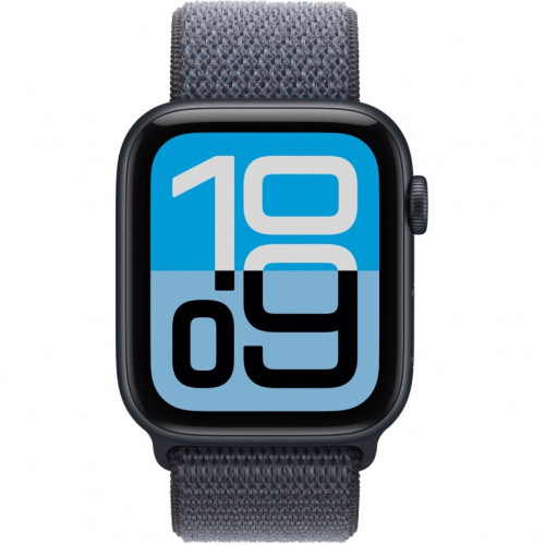 Смарт-часы Apple Watch SE (2025) 44 мм, корпус Midnight Aluminum with Anchor Blue Sport Loop