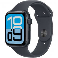 Apple Watch SE (2025) 44 мм, Midnight Aluminum Midnight ремешок Sport Band M/L