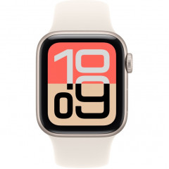 Apple Watch SE (2025) 44 мм, Starlight Aluminum Starlight, ремешок Sport Band M/L